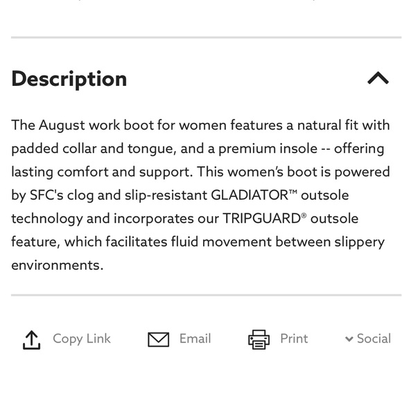 Shoes for Crews Women’s August Soft Toe Work Boot - Picture 6 of 6